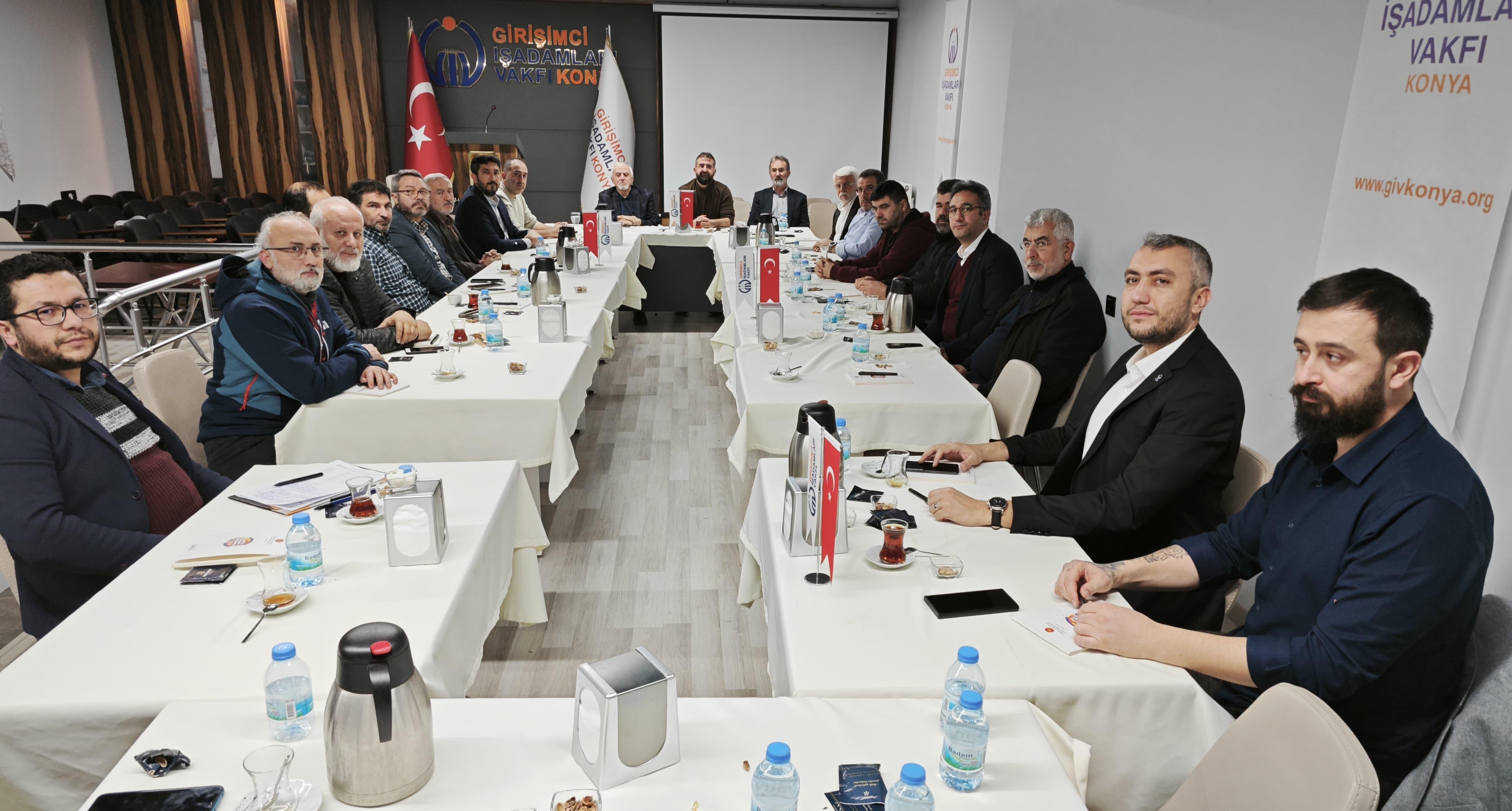 Konya STK Yönetim Kurulu Toplantısı GİV Konya'da Gerçekleştirildi.